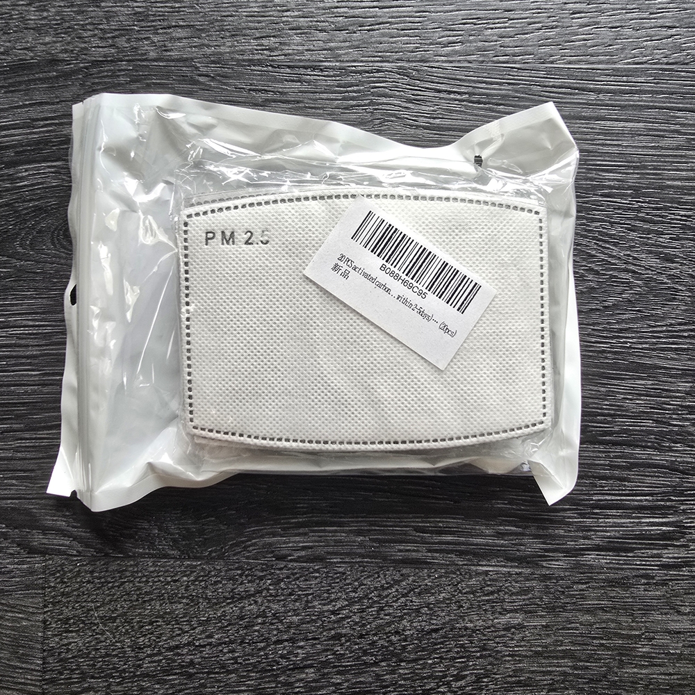 PM 2.5 Filter Pack White Face Mask Inserts Replacement Multi Layer NWT